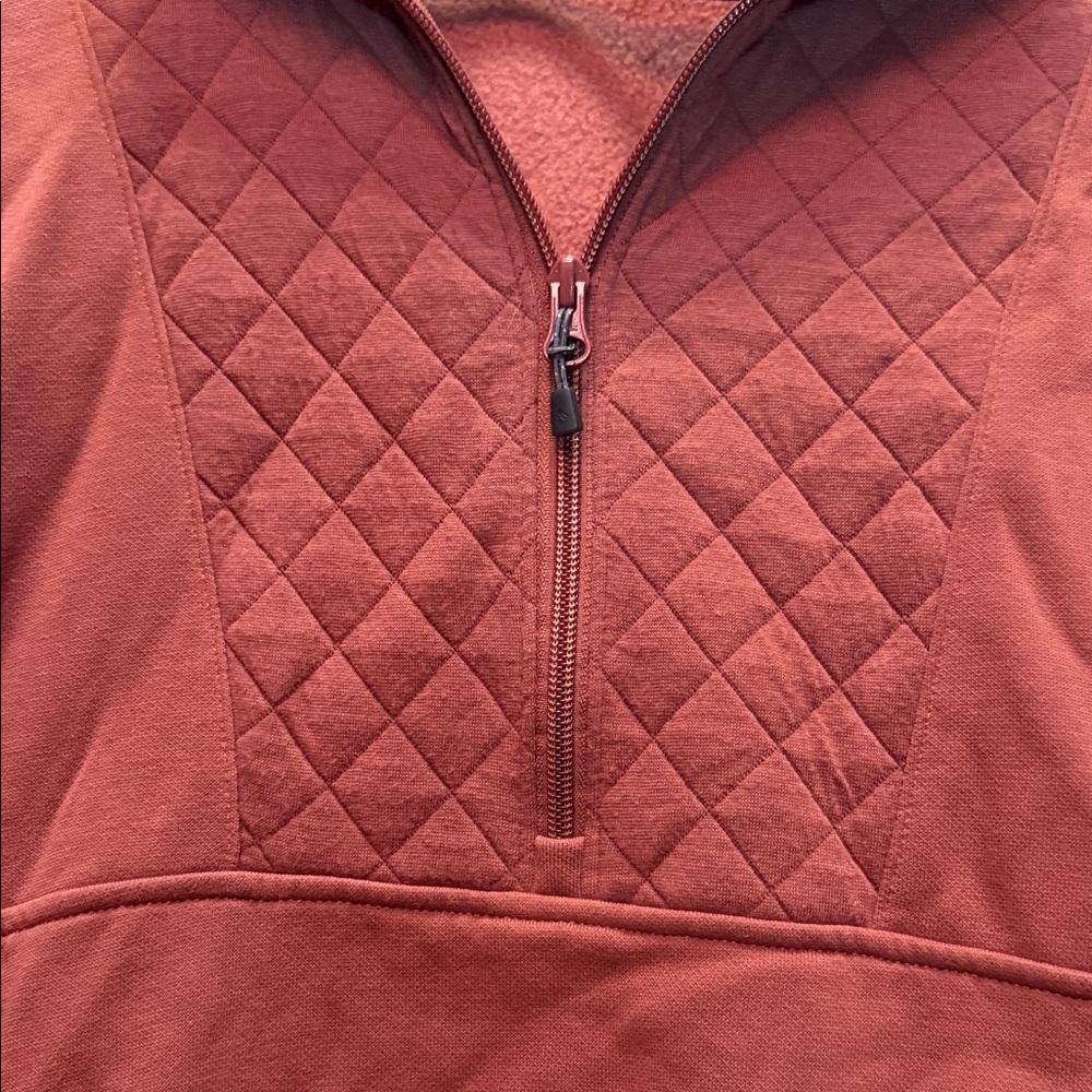 Columbia Women's Quilted Half-Zip Sweatshirt - Mauve - Picture 3 of 7